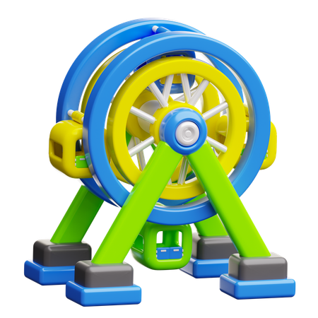 Ferris Wheel  3D Icon