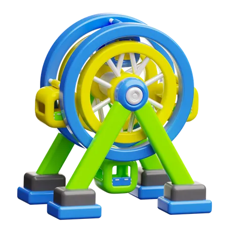Ferris Wheel  3D Icon