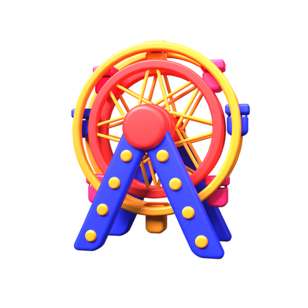 Ferris Wheel  3D Icon