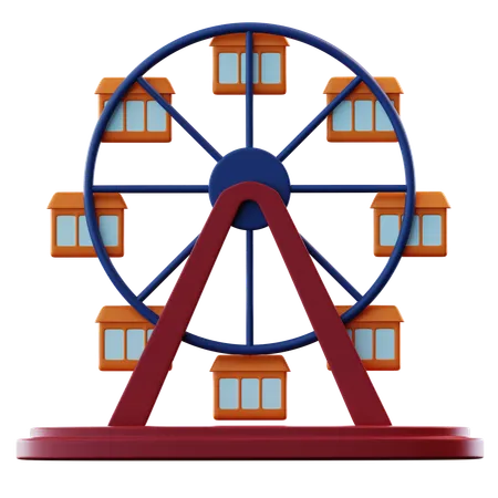 Ferris Wheel  3D Icon