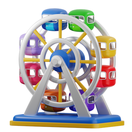 Ferris Wheel  3D Icon