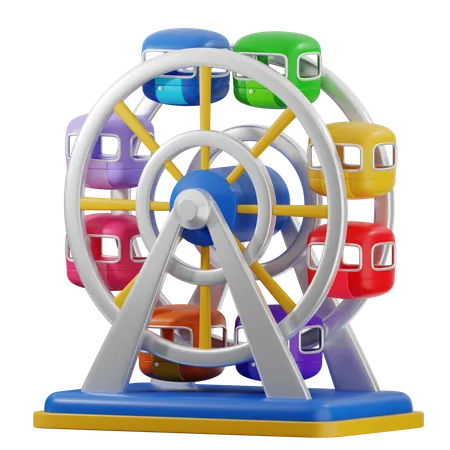 Ferris Wheel  3D Icon
