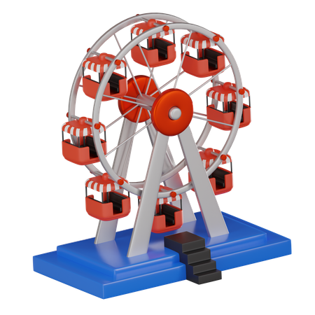 Ferris Wheel  3D Icon