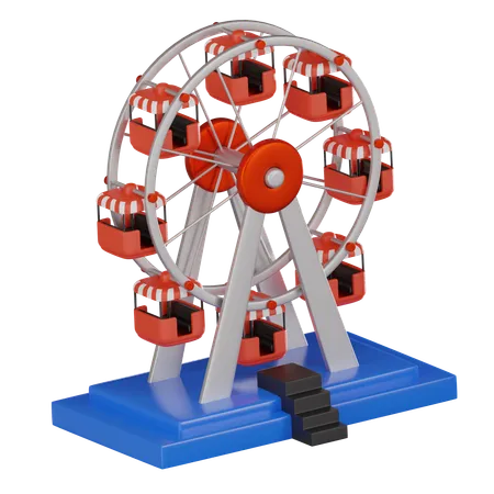 Ferris Wheel  3D Icon