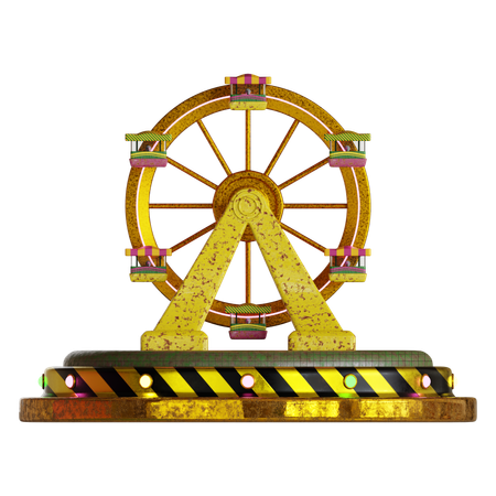 Ferris Wheel  3D Icon