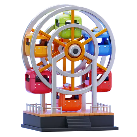 Ferris Wheel  3D Icon