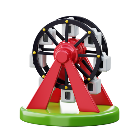 Ferris Wheel  3D Icon