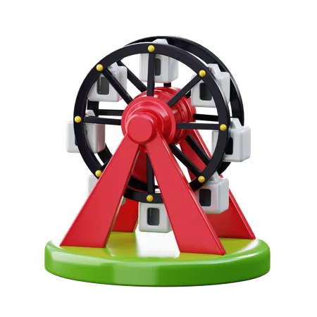 Ferris Wheel  3D Icon