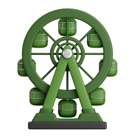 Ferris Wheel  3D Icon