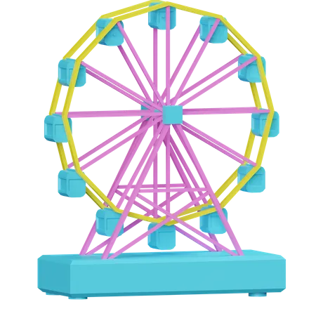 Ferris Wheel  3D Icon