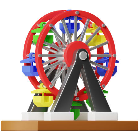 Ferris Wheel  3D Icon