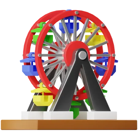 Ferris Wheel  3D Icon