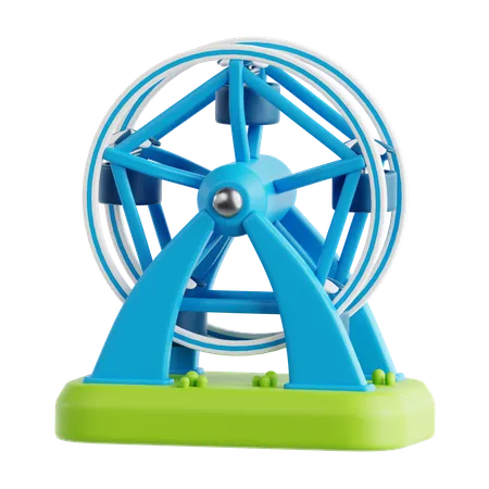 Ferris Wheel  3D Icon