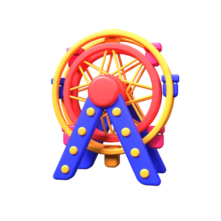 Ferris Wheel 3D Icon