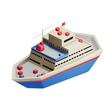 Ferry  3D Icon