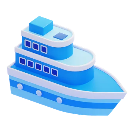 Ferry-boat  3D Icon