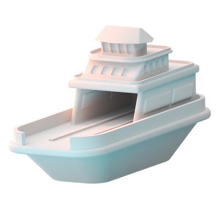 Ferry Boat  3D Icon