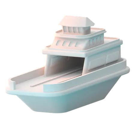 Ferry Boat  3D Icon