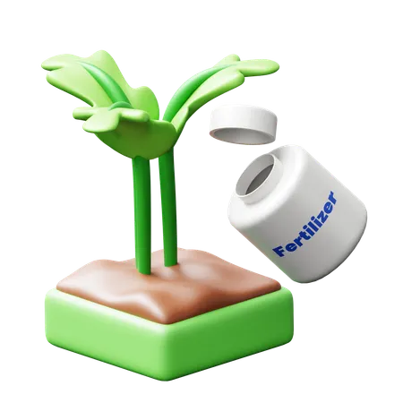 Fertilizante  3D Icon