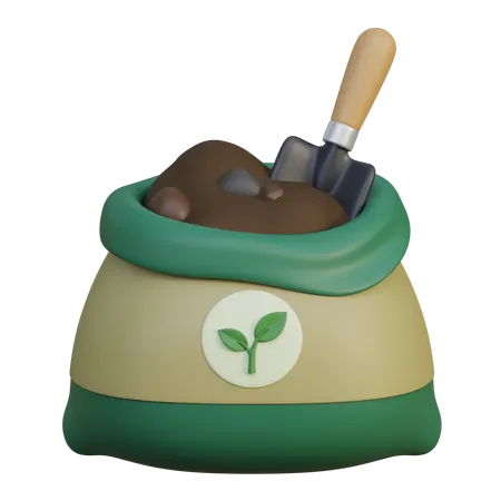 Fertilizer Bag  3D Icon