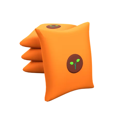 Fertilizer Bag  3D Icon