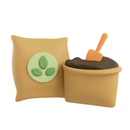 Fertilizer Bag  3D Icon