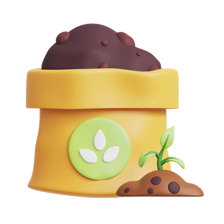 Fertilizer Bag  3D Icon