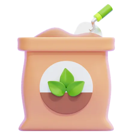 Fertilizer Bag  3D Icon