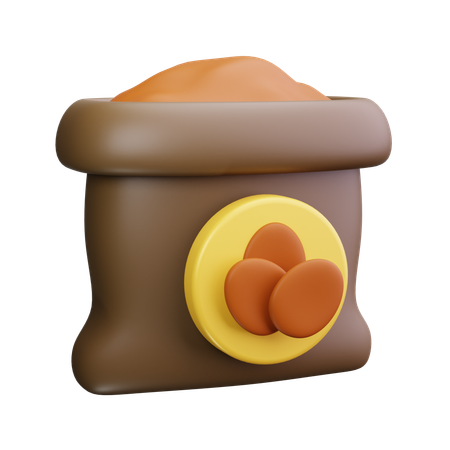 Fertilizer Bag  3D Icon