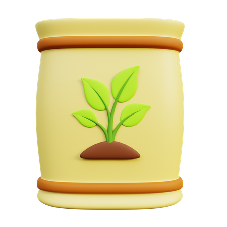 Fertilizer Bag  3D Icon