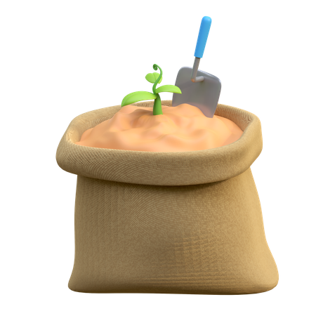 Fertilizer Bag  3D Icon