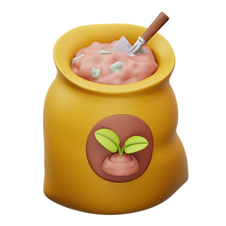 Fertilizer Bag  3D Icon