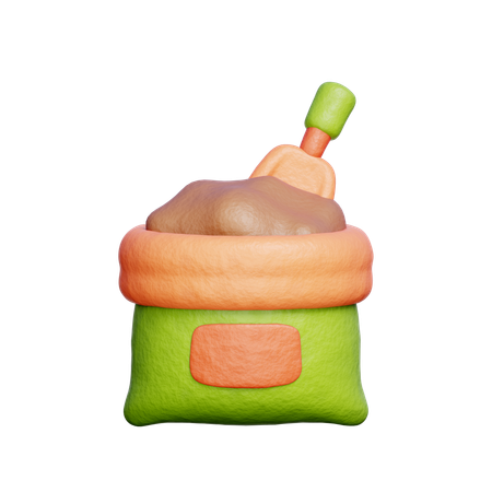 Fertilizer Bag  3D Icon