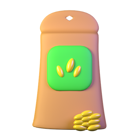 Fertilizer Bag 3D Icon