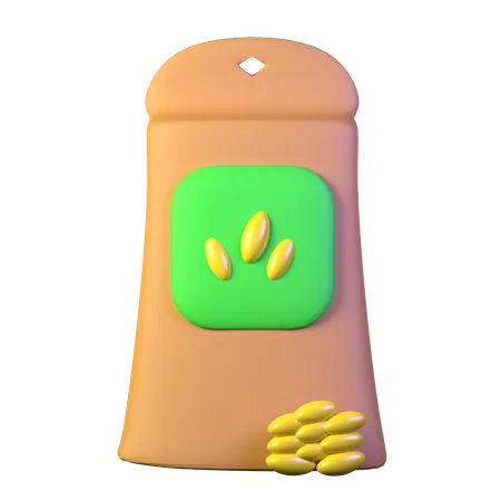 Fertilizer Bag 3D Icon