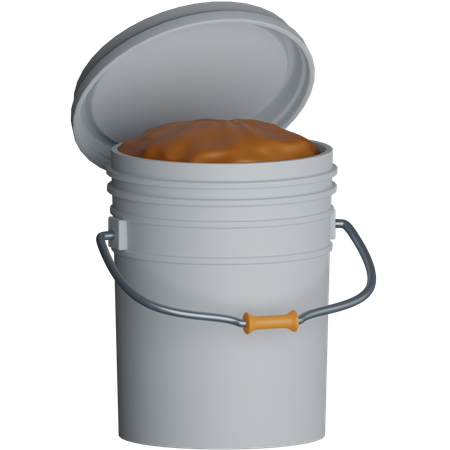 Fertilizer Bucket  3D Icon