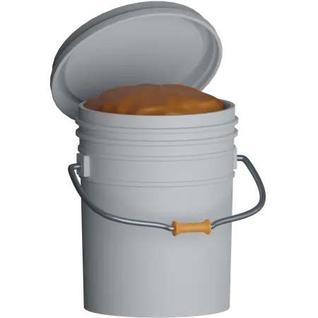 Fertilizer Bucket  3D Icon