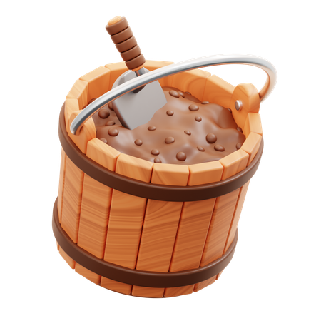 Fertilizer Bucket  3D Icon