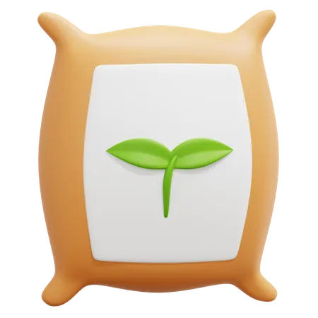 Fertilizers bag 3D Icon