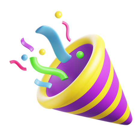 Confete de festa  3D Icon