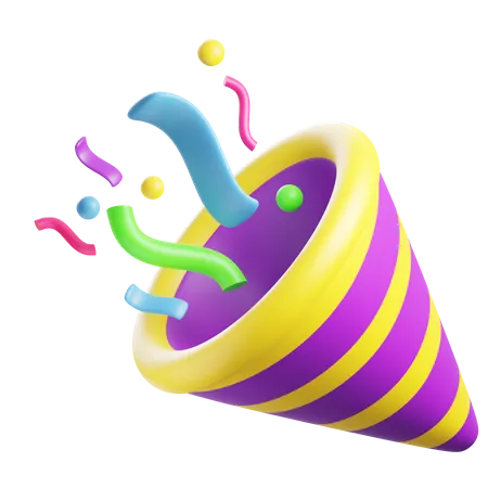 Confete de festa  3D Icon