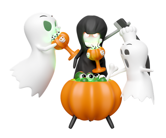 Festa de Halloween  3D Icon