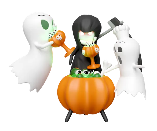 Festa de Halloween  3D Icon