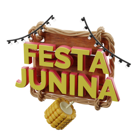Festa Junina Decoration  3D Icon
