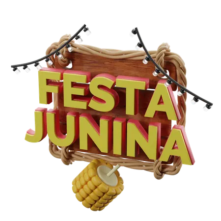 Festa Junina Decoration  3D Icon