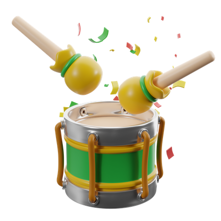 Festa Junina Drum  3D Icon