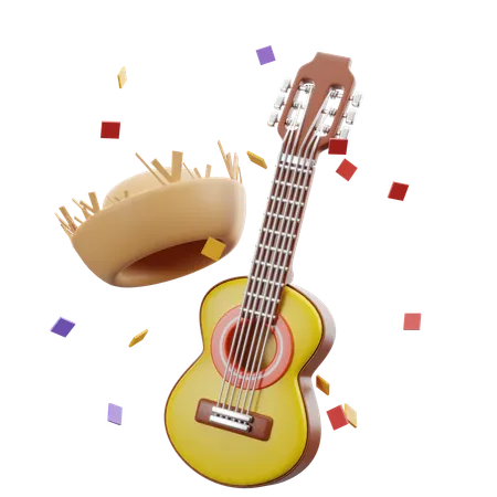 Festa Junina Hat  3D Icon