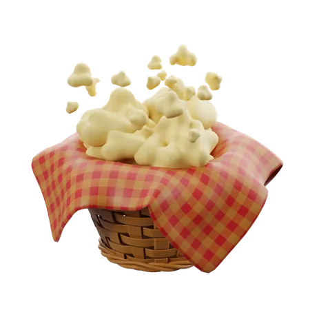 Festa Junina Popcorn  3D Icon