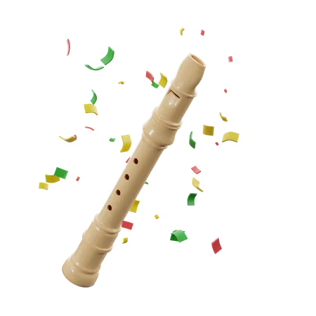 Festa Junina With A Flute  3D Icon