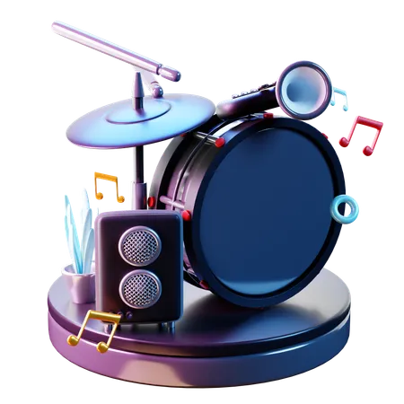 Festival de fanfare  3D Icon